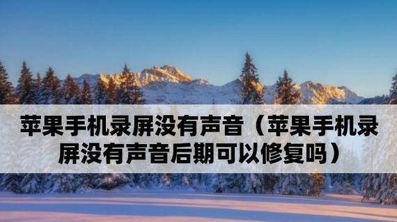 苹果手机录像功能消失的原因及解决方法（探究苹果手机录像功能不见的原因，以及如何重新启用该功能）