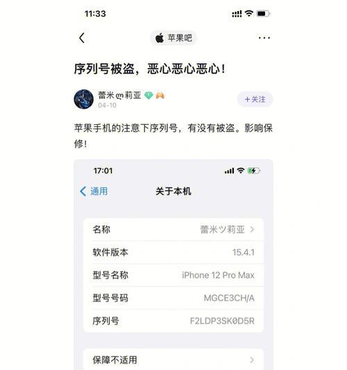 揭秘iPhone手机序列号查询的四种方法（了解手机背后的秘密，掌握四种方法轻松查询序列号）