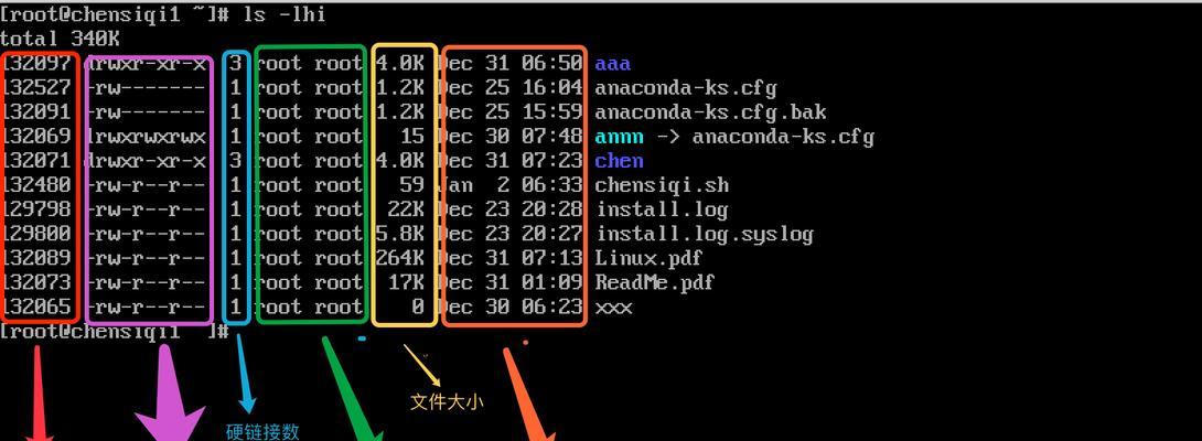 深入解析Linuxls命令的文件大小（探索ls命令中文件大小的奥秘）