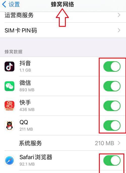 解决iPhone部分应用程序无法联网的问题（探索网络连接故障的解决方案）